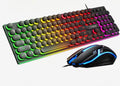 Ensemble clavier à touches rondes + souris à fil